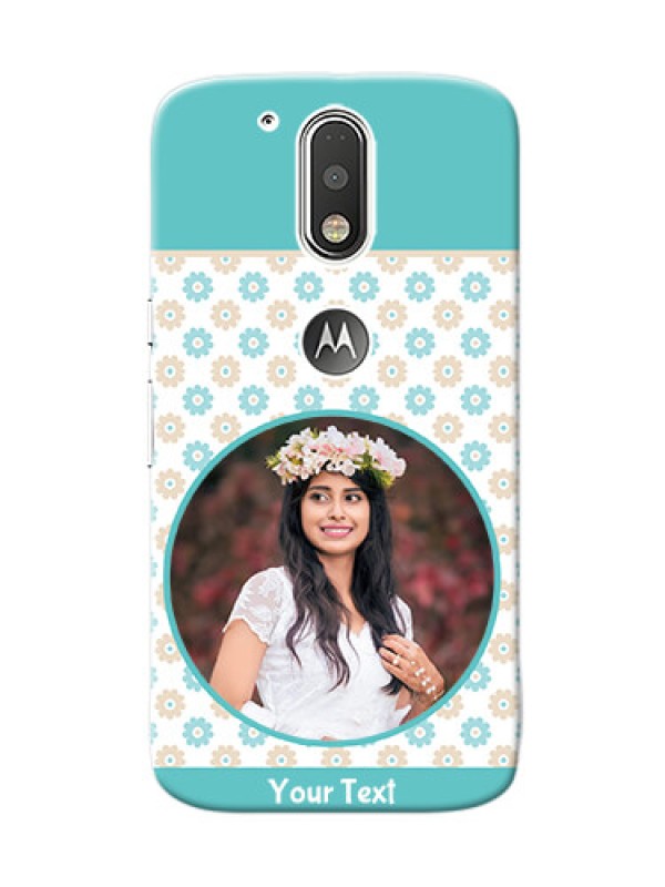 Custom Motorola G4 Beautiful Flowers Design Mobile Case Design