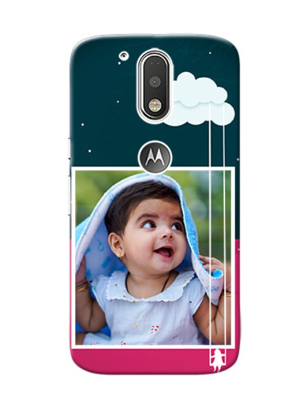 Custom Motorola G4 Cute Girl Abstract Mobile Case Design