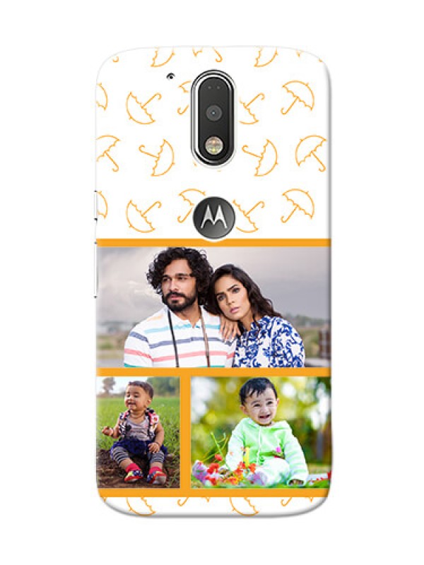Custom Motorola G4 Yellow Pattern Mobile Back Cover Design