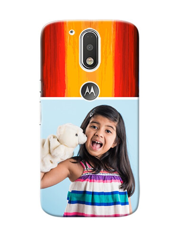 Custom Motorola G4 Colourful Mobile Cover Design