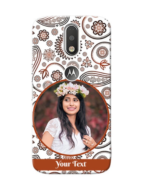 Custom Motorola G4 Floral Abstract Mobile Case Design