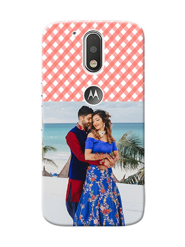 Custom Motorola G4 Pink Pattern Mobile Case Design