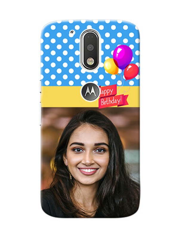 Custom Motorola G4 Happy Birthday Mobile Back Cover Design