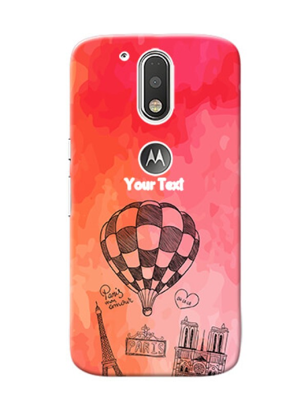 Custom Motorola G4 abstract painting with paris theme Design