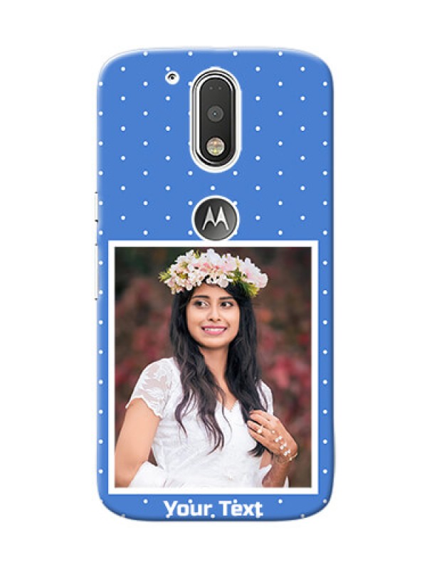 Custom Motorola G4 2 image holder polka dots Design