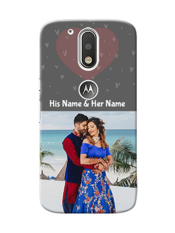 Custom Motorola G4 love design with heart Design