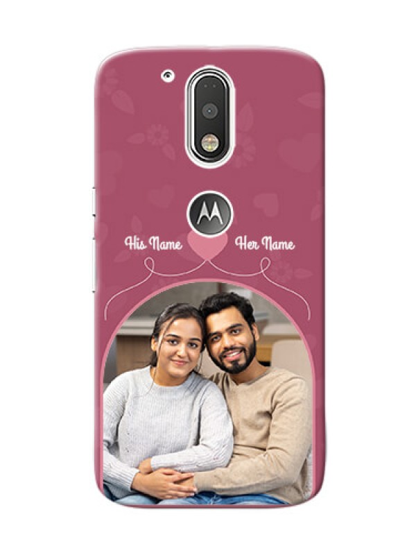Custom Motorola G4 love floral backdrop Design