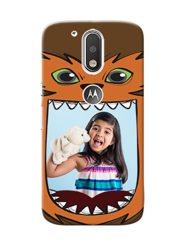 Custom Motorola G4 owl monster backcase Design