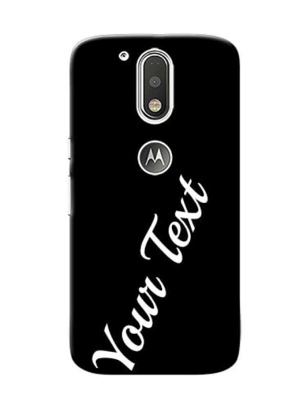 Custom Motorola G4 Custom Mobile Cover with Your Name