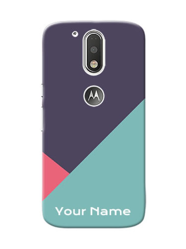 Custom Motorola G4 Custom Phone Cases: Tri Color abstract Design