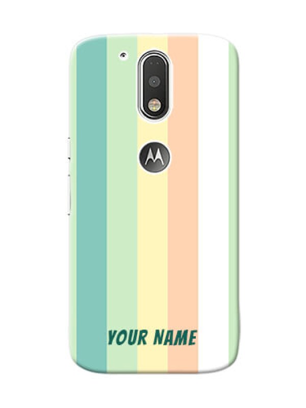 Custom Motorola G4 Back Covers: Multi-colour Stripes Design