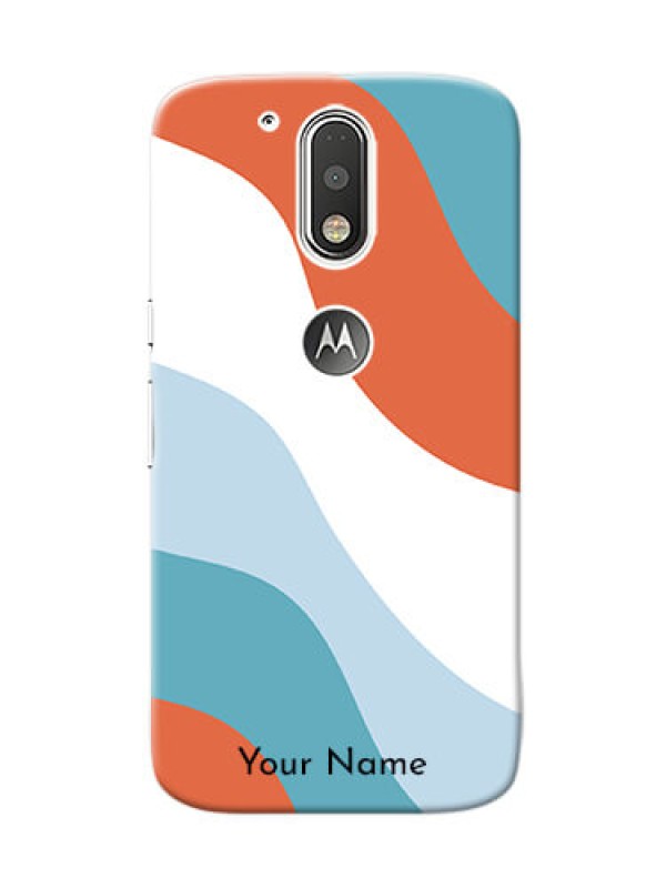 Custom Motorola G4 Mobile Back Covers: coloured Waves Design