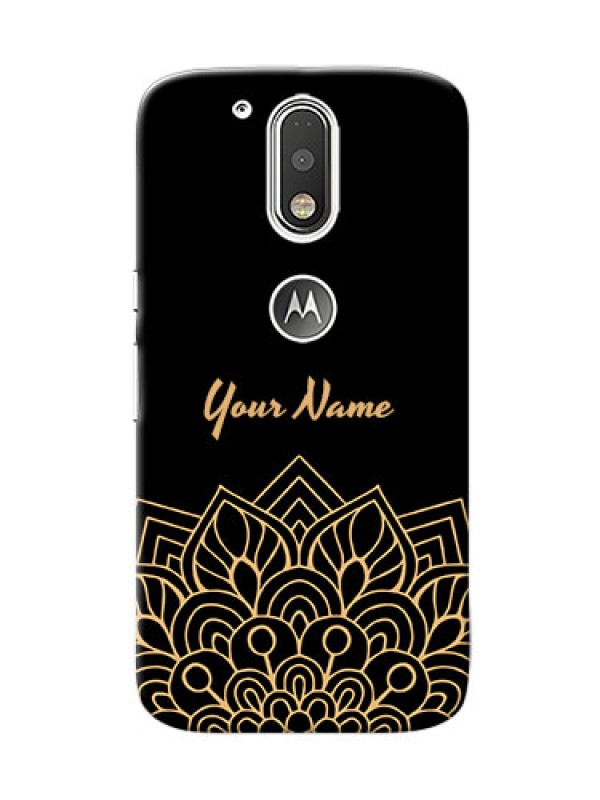 Custom Motorola G4 Back Covers: Golden mandala Design