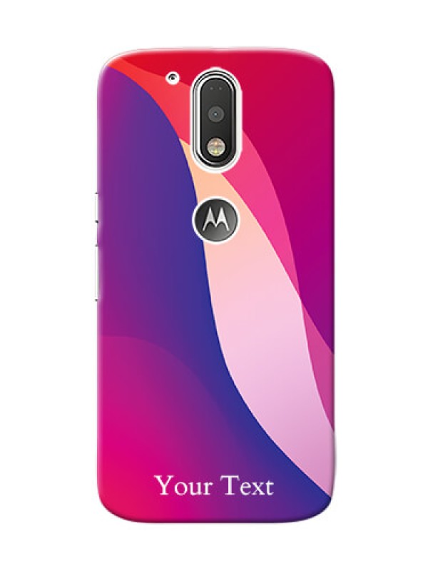 Custom Motorola G4 Mobile Back Covers: Digital abstract Overlap Design