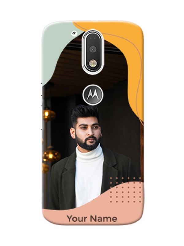 Custom Motorola G4 Custom Phone Cases: Tri-coloured overlay design