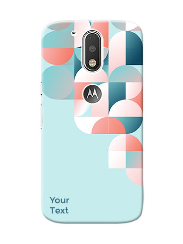 Custom Motorola G4 Back Covers: Stylish Semi-circle Pattern Design