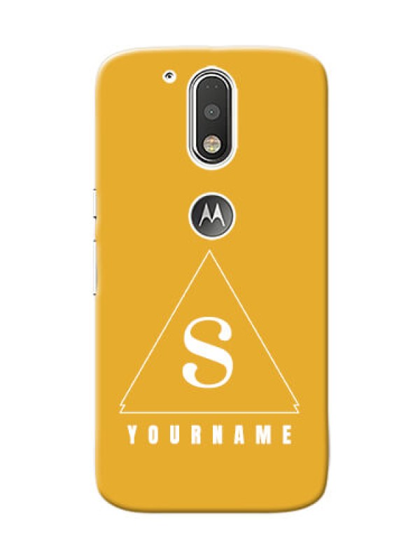 Custom Motorola G4 Custom Mobile Case with simple triangle Design