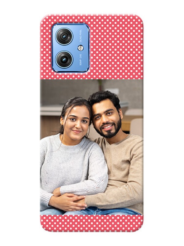 Custom Motorola G54 5G Custom Mobile Case with White Dotted Design