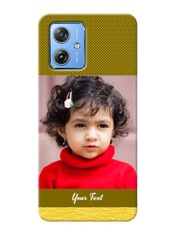 Custom Motorola G54 5G custom mobile back covers: Simple Green Color Design