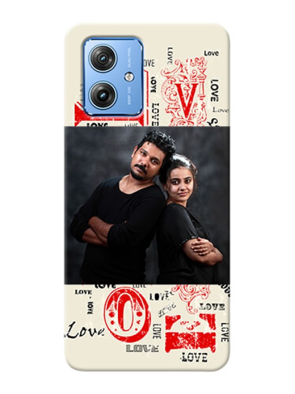 Custom Motorola G54 5G mobile cases online: Trendy Love Design Case