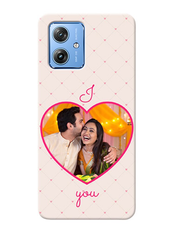 Custom Motorola G54 5G Personalized Mobile Covers: Heart Shape Design