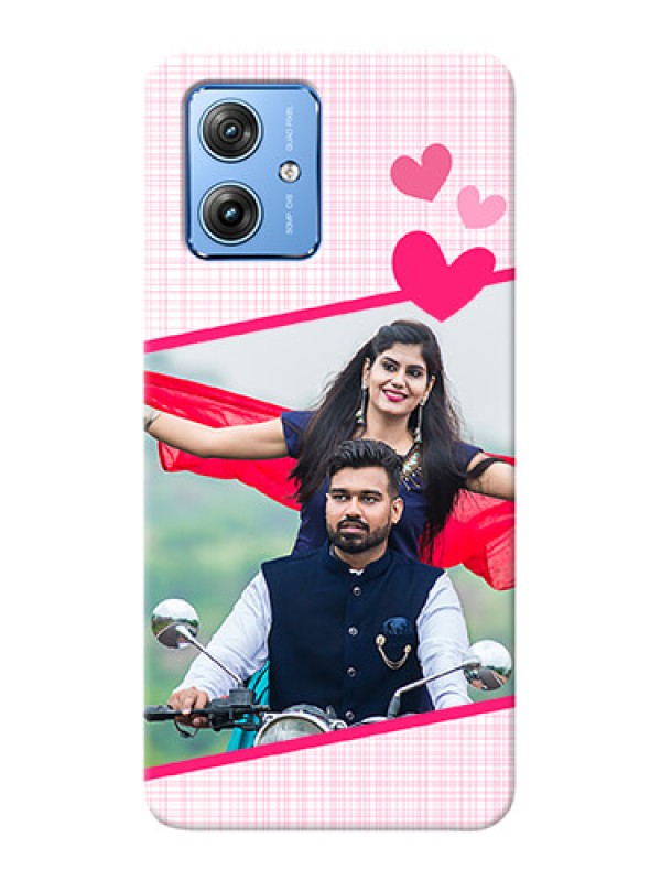 Custom Motorola G54 5G Personalised Phone Cases: Love Shape Heart Design