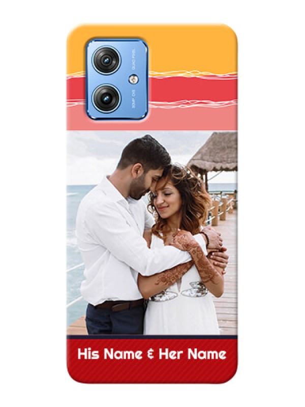 Custom Motorola G54 5G custom mobile phone covers: Colorful Case Design