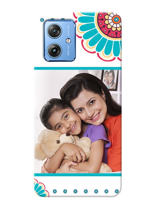 Custom Motorola G54 5G custom mobile phone cases: Flower Design