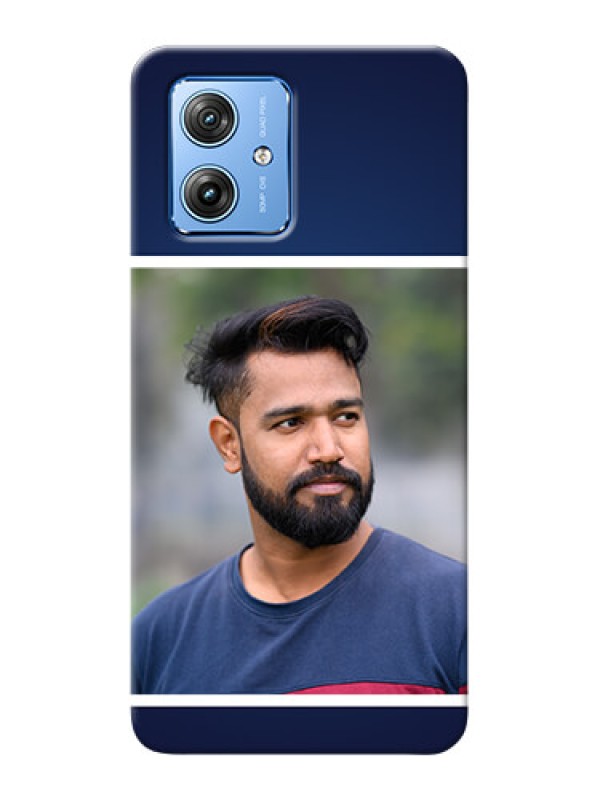 Custom Motorola G54 5G Mobile Cases: Simple Royal Blue Design