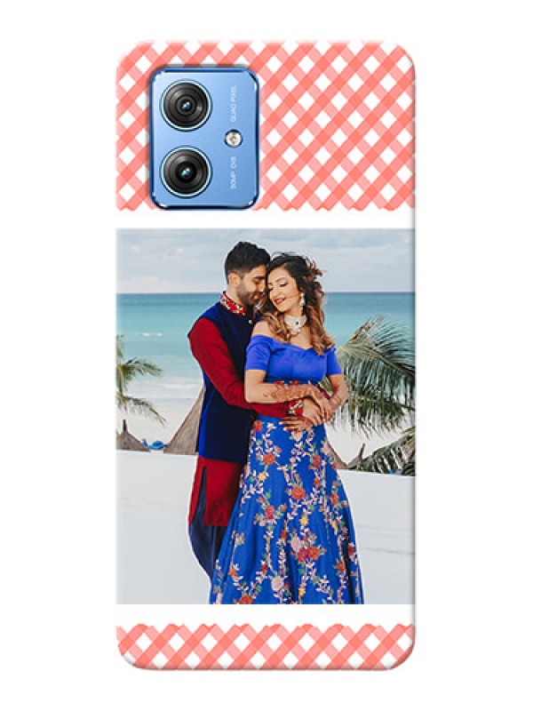 Custom Motorola G54 5G custom mobile cases: Pink Pattern Design