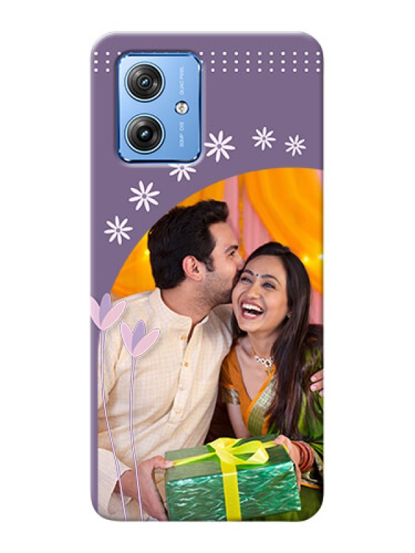 Custom Motorola G54 5G Phone covers for girls: lavender flowers design