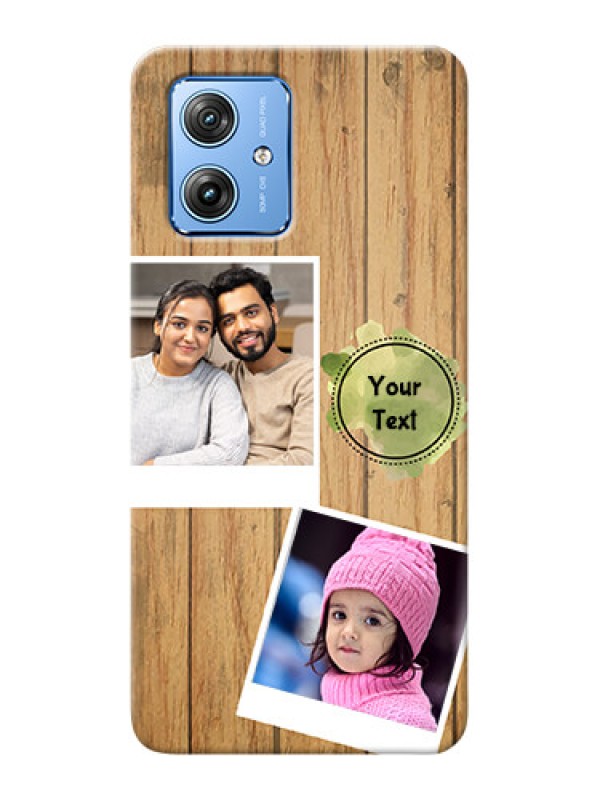 Custom Motorola G54 5G Custom Mobile Phone Covers: Wooden Texture Design