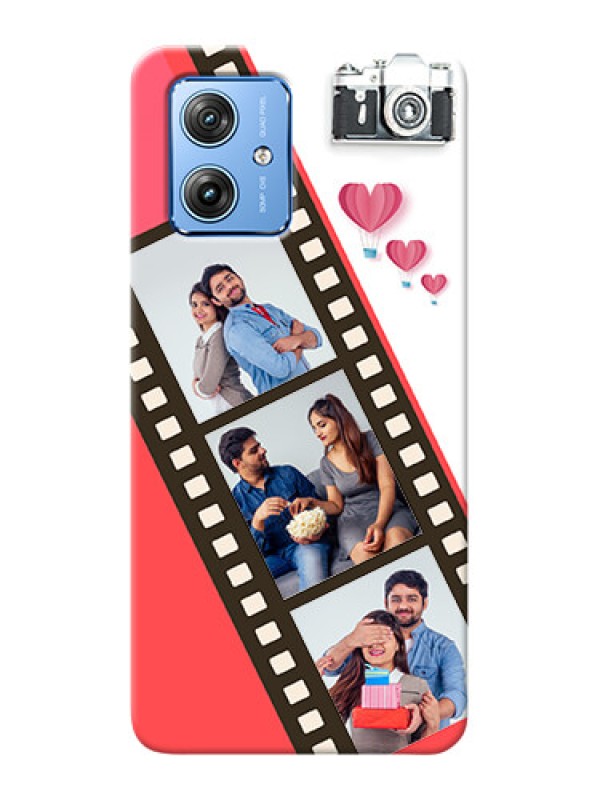 Custom Motorola G54 5G custom phone covers: 3 Image Holder with Film Reel