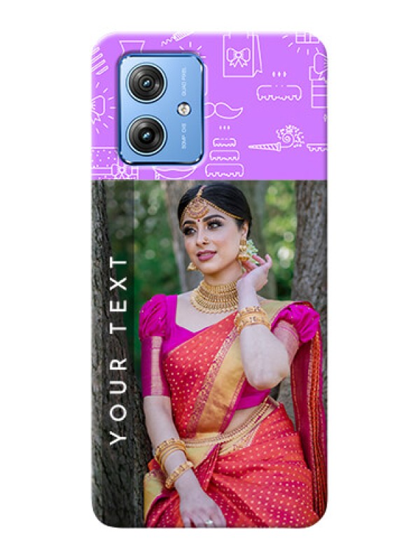 Custom Motorola G54 5G Personalized Phone Cases: Birthday Icons Design