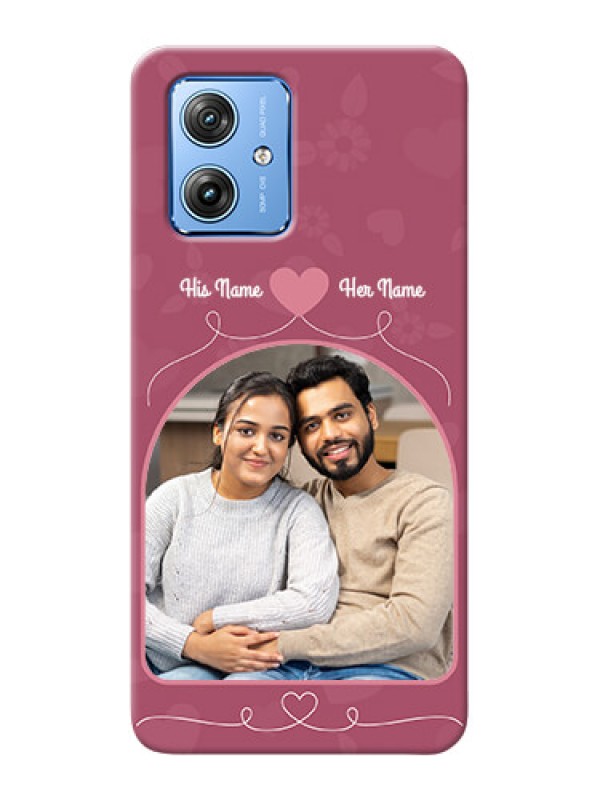 Custom Motorola G54 5G mobile phone covers: Love Floral Design