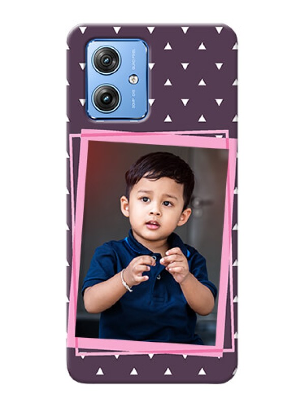 Custom Motorola G54 5G Phone Cases: Triangle Pattern Dotted Design