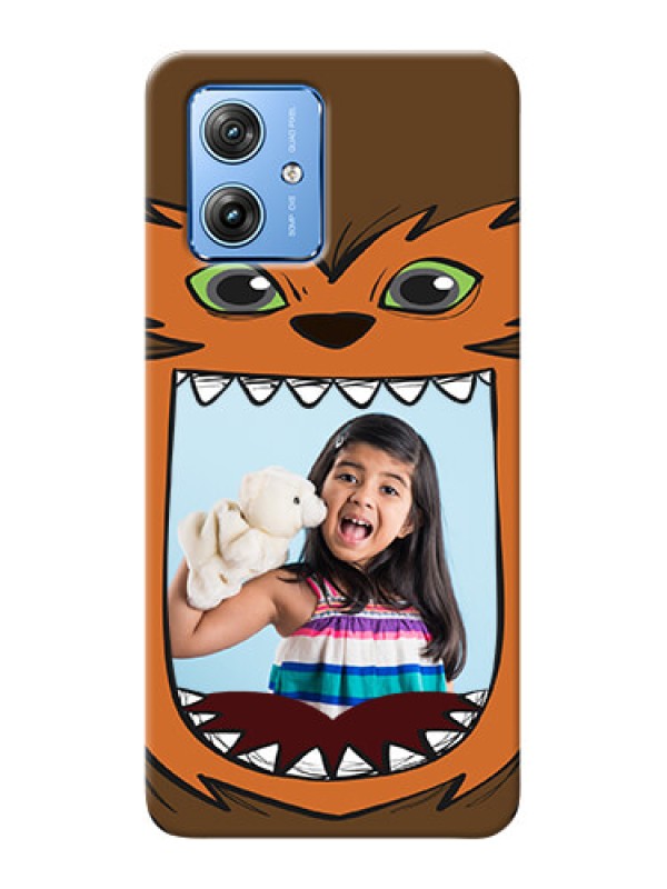 Custom Motorola G54 5G Phone Covers: Owl Monster Back Case Design