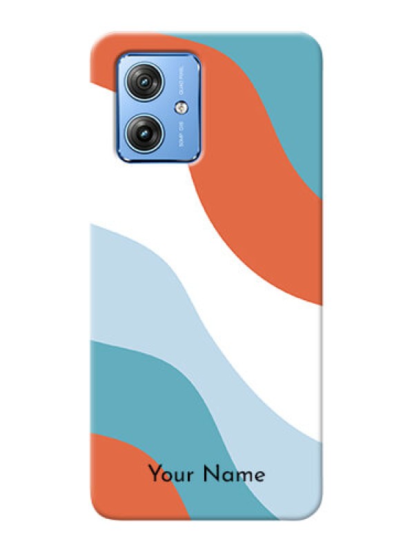 Custom Motorola G54 5G Custom Mobile Case with coloured Waves Design