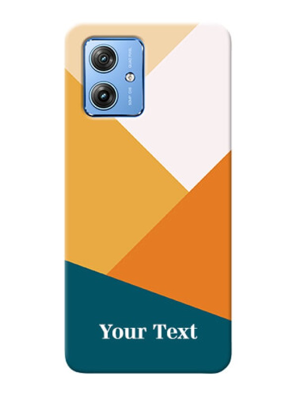 Custom Motorola G54 5G Personalized Phone Case with Stacked Multicolour Design