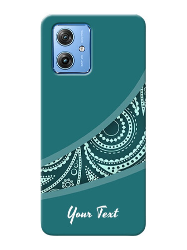 Custom Motorola G54 5G Photo Printing on Case with semi visible floral Design