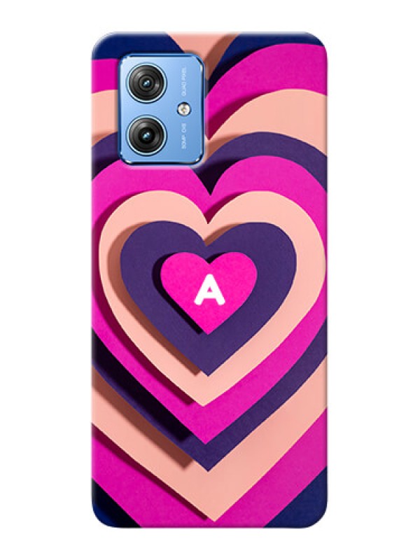 Custom Motorola G54 5G Custom Mobile Case with Cute Heart Pattern Design