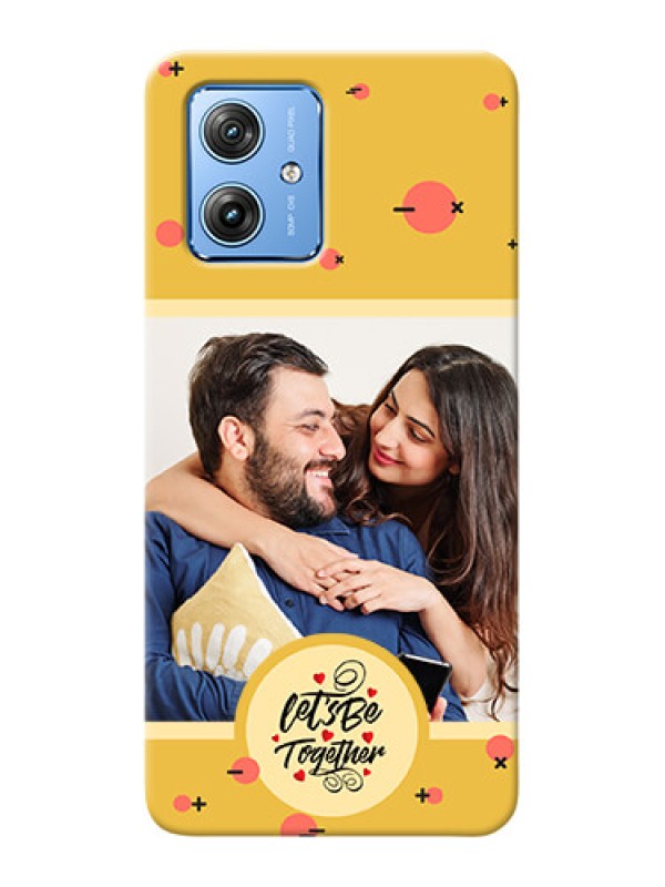 Custom Motorola G54 5G Photo Printing on Case with Lets be Together Design