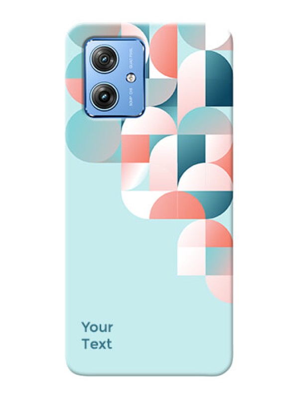 Custom Motorola G54 5G Custom Phone Case with Stylish Semicircle Pattern Design