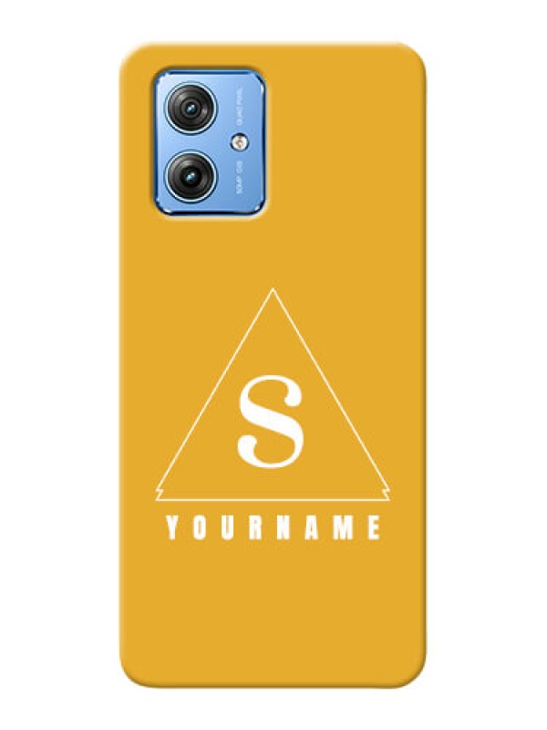 Custom Motorola G54 5G Personalized Phone Case with simple triangle Design