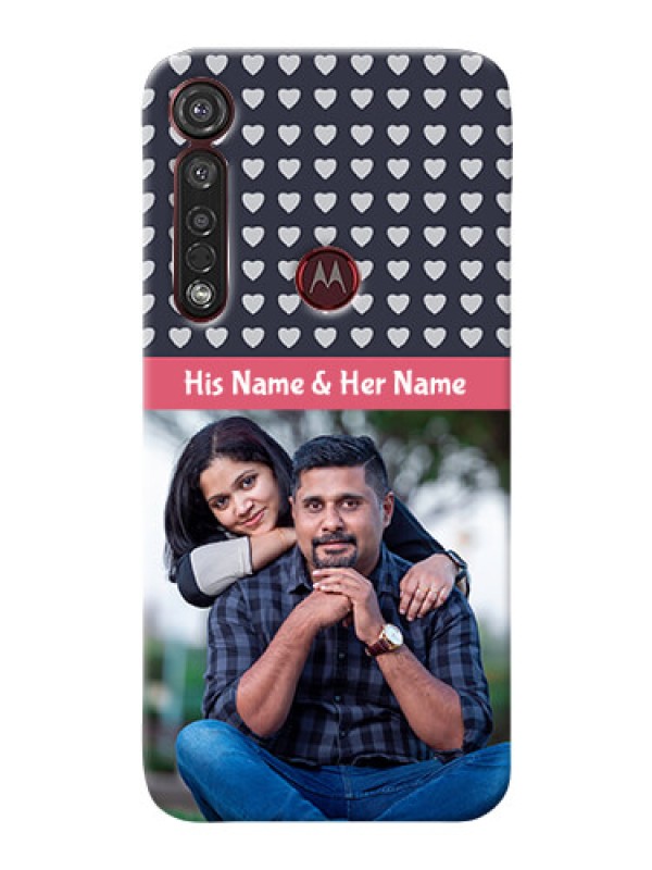 Custom Motorola G8 Plus Custom Mobile Case with Love Symbols Design