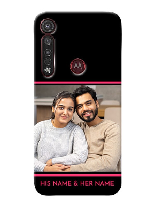 Custom Motorola G8 Plus Mobile Covers With Add Text Design