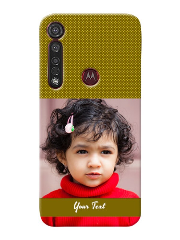 Custom Motorola G8 Plus custom mobile back covers: Simple Green Color Design