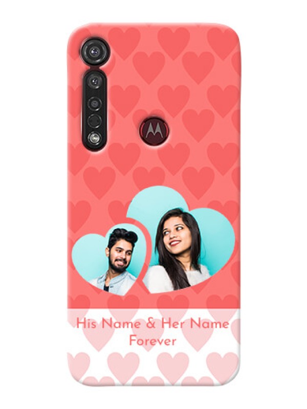 Custom Motorola G8 Plus personalized phone covers: Couple Pic Upload Design