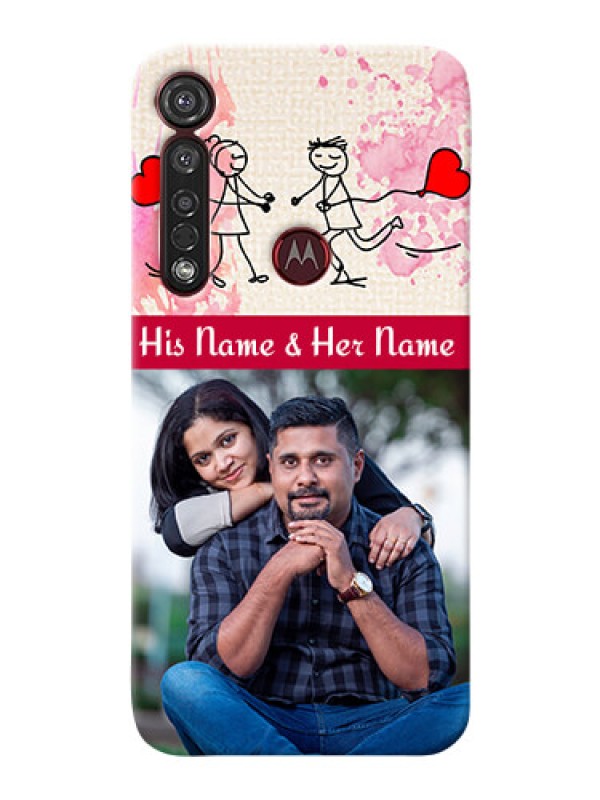 Custom Motorola G8 Plus phone back covers: You and Me Case Design