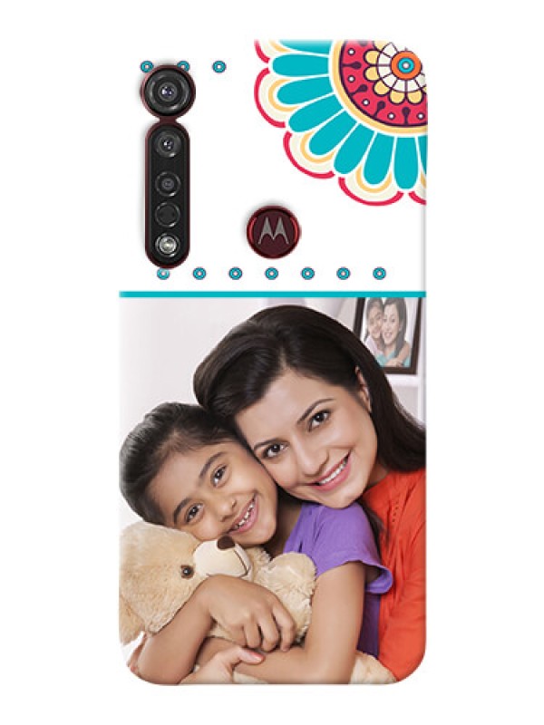 Custom Motorola G8 Plus custom mobile phone cases: Flower Design